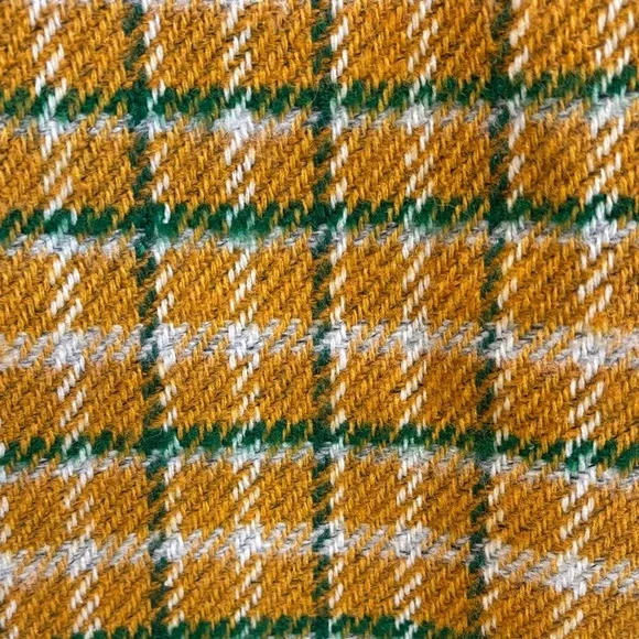NWT Anthropologie Yellow and Green Plaid A-Line Skirt - Picture 2 of 5